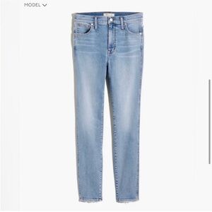 🔥2 FOR $30🔥 NWT MADEWELL 10” HIGH-RISE SKINNY JEANS IN WHEELER WASH